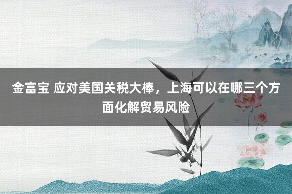 金富宝 应对美国关税大棒，上海可以在哪三个方面化解贸易风险