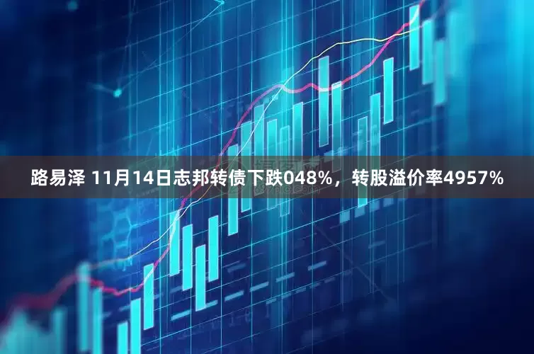 路易泽 11月14日志邦转债下跌048%，转股溢价率4957%